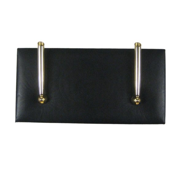 Charles Underwood NO PENS Double Desk Set 10 X 4 Inch British Lamb Black - Picture 6 of 8